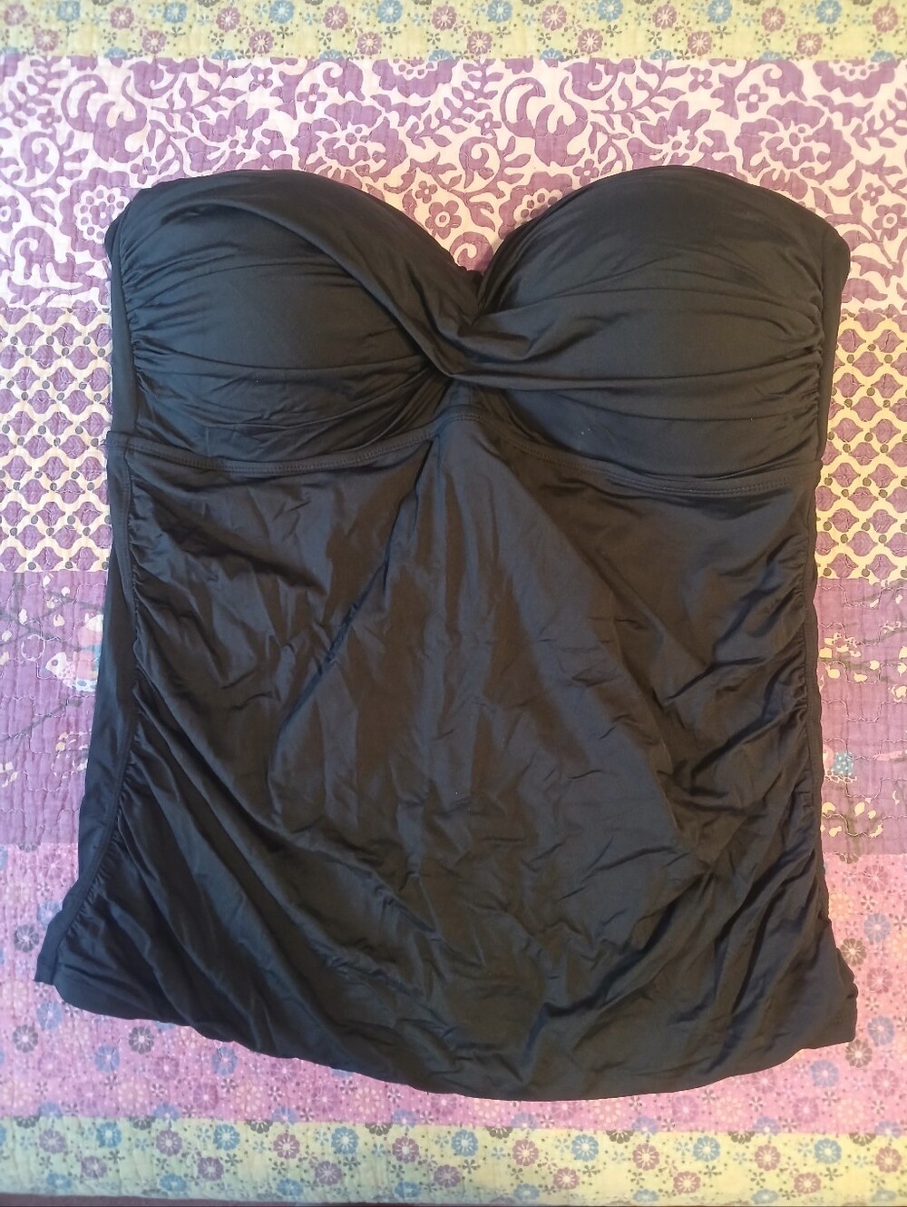 Anne Cole Signature Molded Cup Strapless Tankini Top Plus 22W